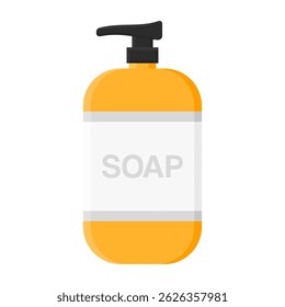 Hygienic Liquid Soap Pump Bottle Vector on White Background. Liquid Soap for Cleaning Hands.