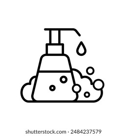 Hygienic liquid yarn - vector icon