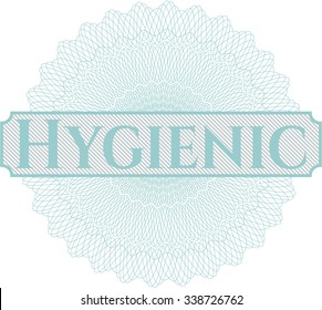 Hygienic money style rosette