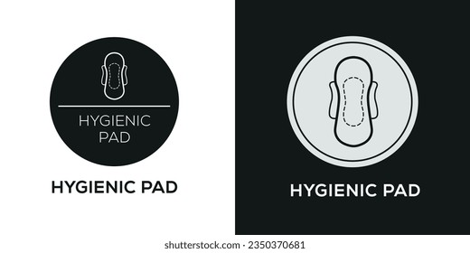 (Hygienic pad) Icon, Vector sign.