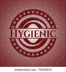 Hygienic red emblem