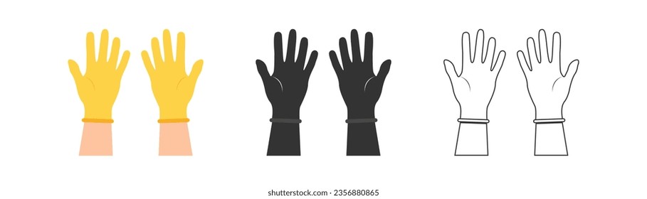 Hygienic set. wash hands icon. Vector.