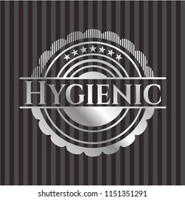 Hygienic silvery emblem