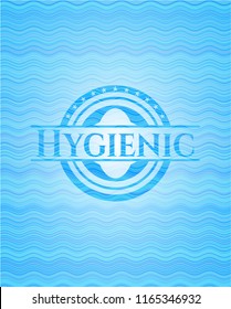 Hygienic water emblem.