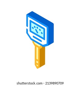 hygrometer device isometric icon vector. hygrometer device sign. isolated symbol illustration