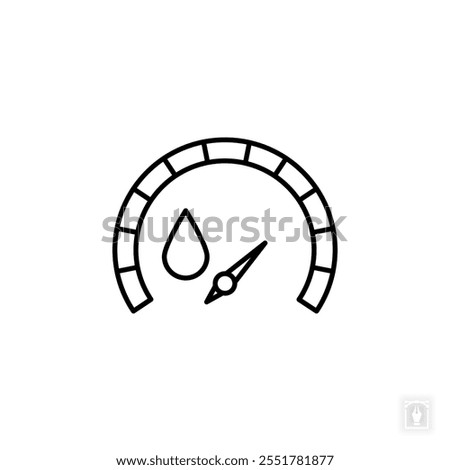 Hygrometer icon. Hygrometer Symbol sign for mobile concept and web design. Vector icon, Logo illustration, Vector graphics
