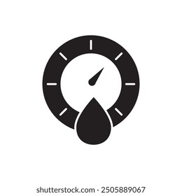 Hygrometersymbol, Vorlage für Grafik- und Webdesign. Vektorgrafik