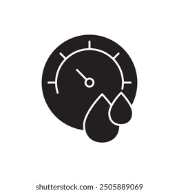 Hygrometer icon, template for graphic and web design. vector illustration