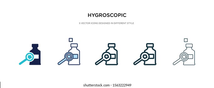 hygroscopic icon in different style vector illustration. two colored and black hygroscopic vector icons designed in filled, outline, line and stroke style can be used for web, mobile, ui