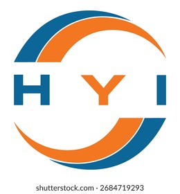 HYI letter design. HYI letter technology logo design. HYI Monogram logo design for an entrepreneur and business.