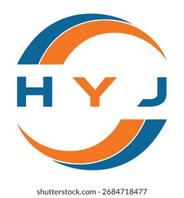 Diseño de letra HYJ. Diseño de logotipo de tecnología de letras HYJ. HYJ Monogram diseño de logotipo para un empresario y negocio.
