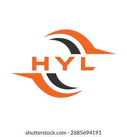 HYL letter design. HYL letter technology logo design. HYL Monogram logo design for an entrepreneur and business.