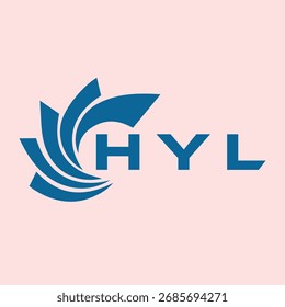 HYL letter design. HYL letter technology logo design. HYL Monogram logo design for an entrepreneur and business.