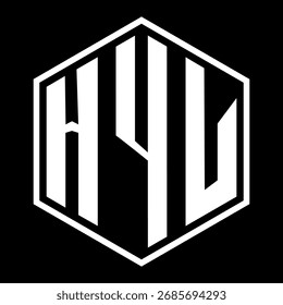 HYL letter design. HYL letter technology logo design. HYL Monogram logo design for an entrepreneur and business.
