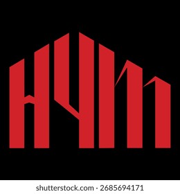 HYM letter design. HYM letter technology logo design. HYM Monogram logo design for an entrepreneur and business.