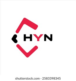 HYN creative minimalist letter logo. HYN unique vector initials alphabet letter logo design
