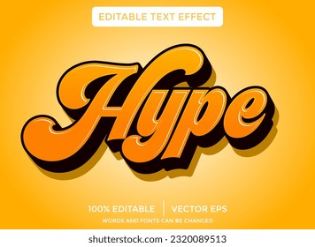 Hype 3D editable text effect template