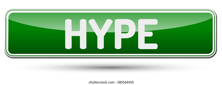 Hype - Abstract beautiful button with text.