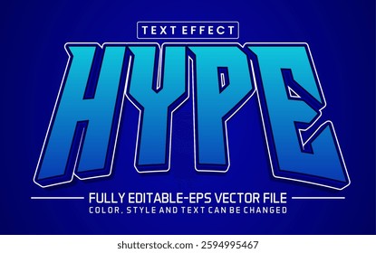 Hype font Text effect editable