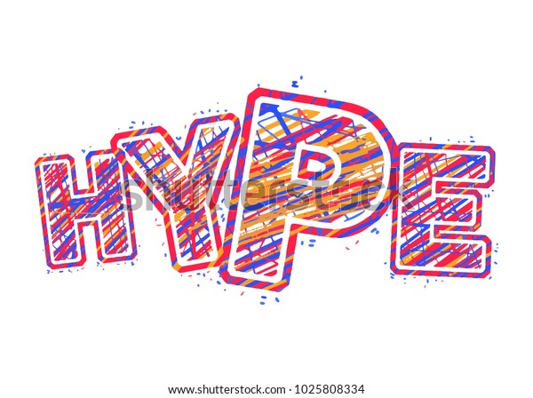 Hype Words Vector Line Letter Stock Vector (Royalty Free) 1025808334 ...