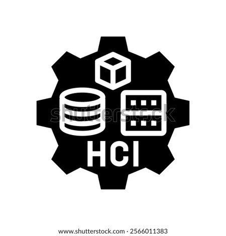 hyper converged infrastructure glyph icon vector. hyper converged infrastructure sign. isolated symbol illustration
