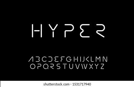 Hyper modern minimal vector alphabet.