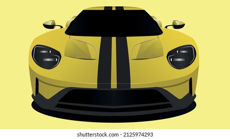 hyper sports car motor vector