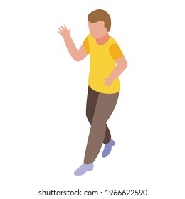 Hyperactivity boy icon. Isometric of Hyperactivity boy vector icon for web design isolated on white background