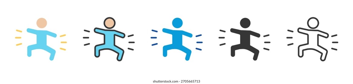 hyperactivity icon set multi style various collection