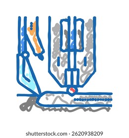 hyperbaric welding doodle icon sketch vector. hyperbaric welding sign. isolated symbol illustration