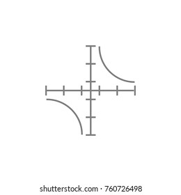 Hyperbola Plot icon. Web element. Premium quality graphic design. Signs symbols collection, simple icon for websites, web design, mobile app, info graphics on white background