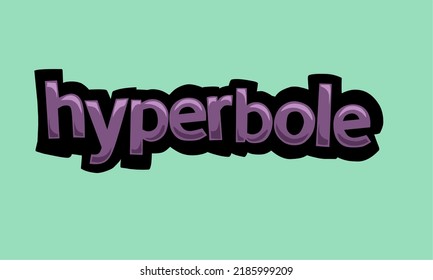 HYPERBOLE background writing vector design very cool and simple