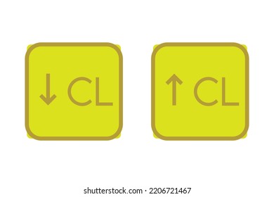 Hyperchloremia And Hypochloraemia – Chlorine Cl Excess And Deficit Electrolyte Disorder, Yellow Arrow Icon Vector Illustration