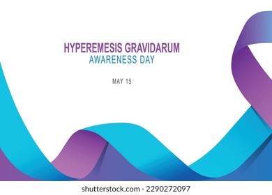 Hyperemesis Gravidarum Awareness Day background. Health, Awareness, Women. Vector illustration.