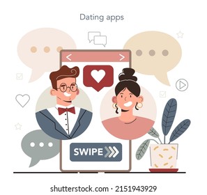 Hyperfocus idea, how to become more efficient. Intense form of mental concentration or visualization that focuses consciousness on a task. Dating apps using. Flat vector illustration
