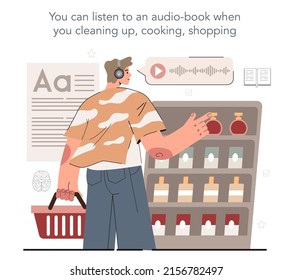 Hyperfocus idea, how to become more efficient. Your space of attention can contain only two activities at time. You can combine a difficult task with familiar actions. Flat vector illustration