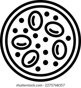 Hyperglycemia thin line icon. Low blood sugar. Thin line icon. Diabetes symptom. Vector illustration.
