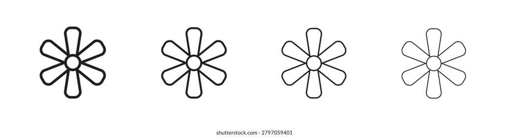 Hypericum icon collection. Vector illustration EPS10.