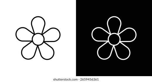 Icono de Hypericum para concepto y Diseño gráfico. Colección de iconos de vector de estilo negro de alta calidad