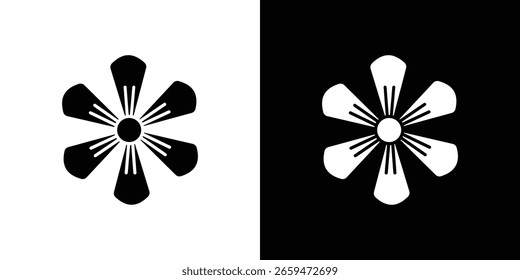 Hypericum icon isolated silhouette on white background. Vector illustration.