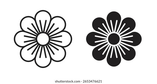 Icono de Hipericum, signo de Vector de contorno, pictograma de estilo lineal y sólido aislado en blanco.