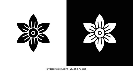 Icono de Hypericum en estilo lineal delgado de trazo de moda.