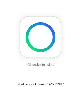 Hyperlapse app icon template. Mobile application icon. Vector colorful photo icon,