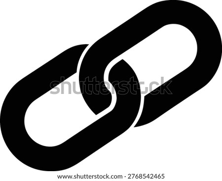 Hyperlink chain link connection symbol web