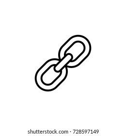 hyperlink chain symbol line black icon