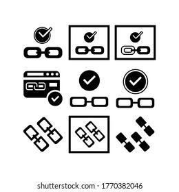 Hyperlink icon or logo isolated sign symbol vector illustration - Collection of high quality black style vector icons
