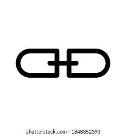 Hyperlink icon or logo isolated sign symbol vector illustration - high quality black style vector icons
