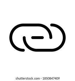 Icono de hipervínculo o logotipo símbolo de signo aislado ilustración vectorial - iconos vectoriales de estilo negro de alta calidad
