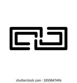 Hyperlink icon or logo isolated sign symbol vector illustration - high quality black style vector icons
