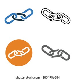 Hyperlink, link, link building icon. Vector graphics